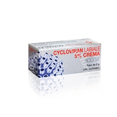 Cycloviran labiale 5% crema  5% crema tubo 2 g 